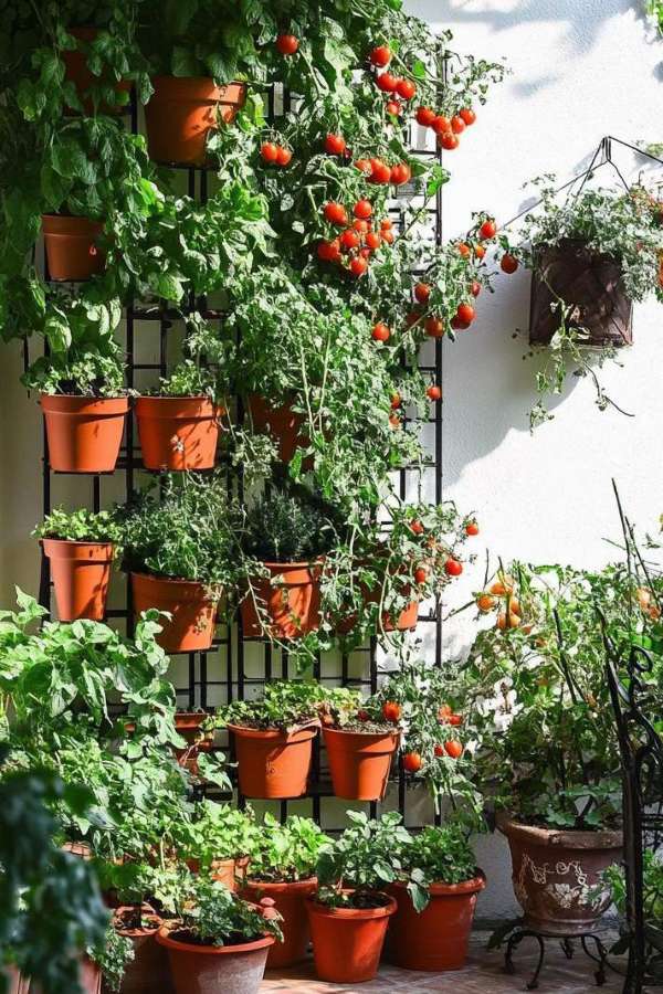 Potted Vegetable Garden Ideas for Beginners and Small Spaces - Tee Art Online @teeartonline