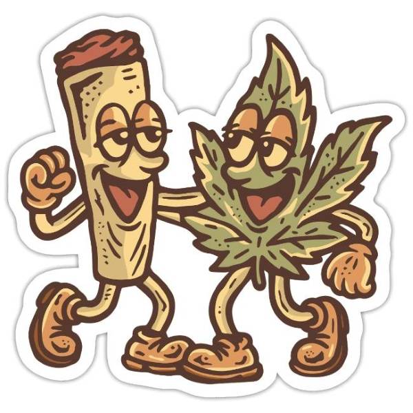 Smoke Bud Squad Retro 420 Sticker