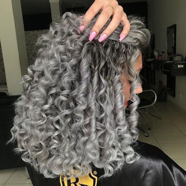 Easy Fairy Hairstyles for Silver Curly Hair
