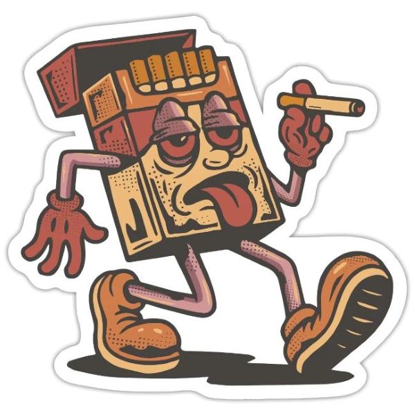 Time to Smoke Break Stickers by @teeartonline