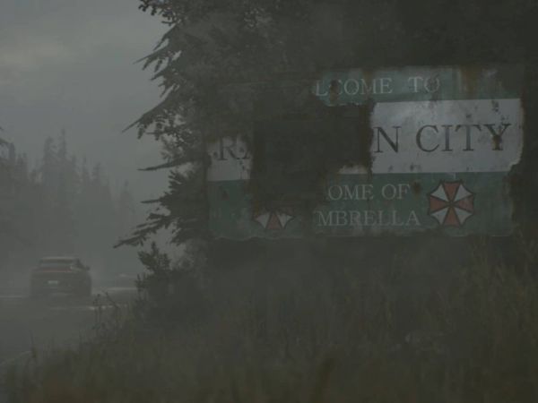Raccoon City sign in RE9 Requiem